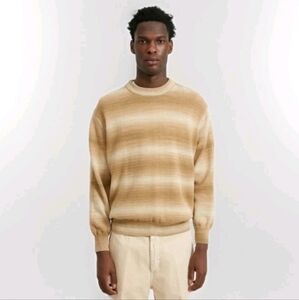 P's Pesident's Men's Gradient Tan Crewneck Sweater